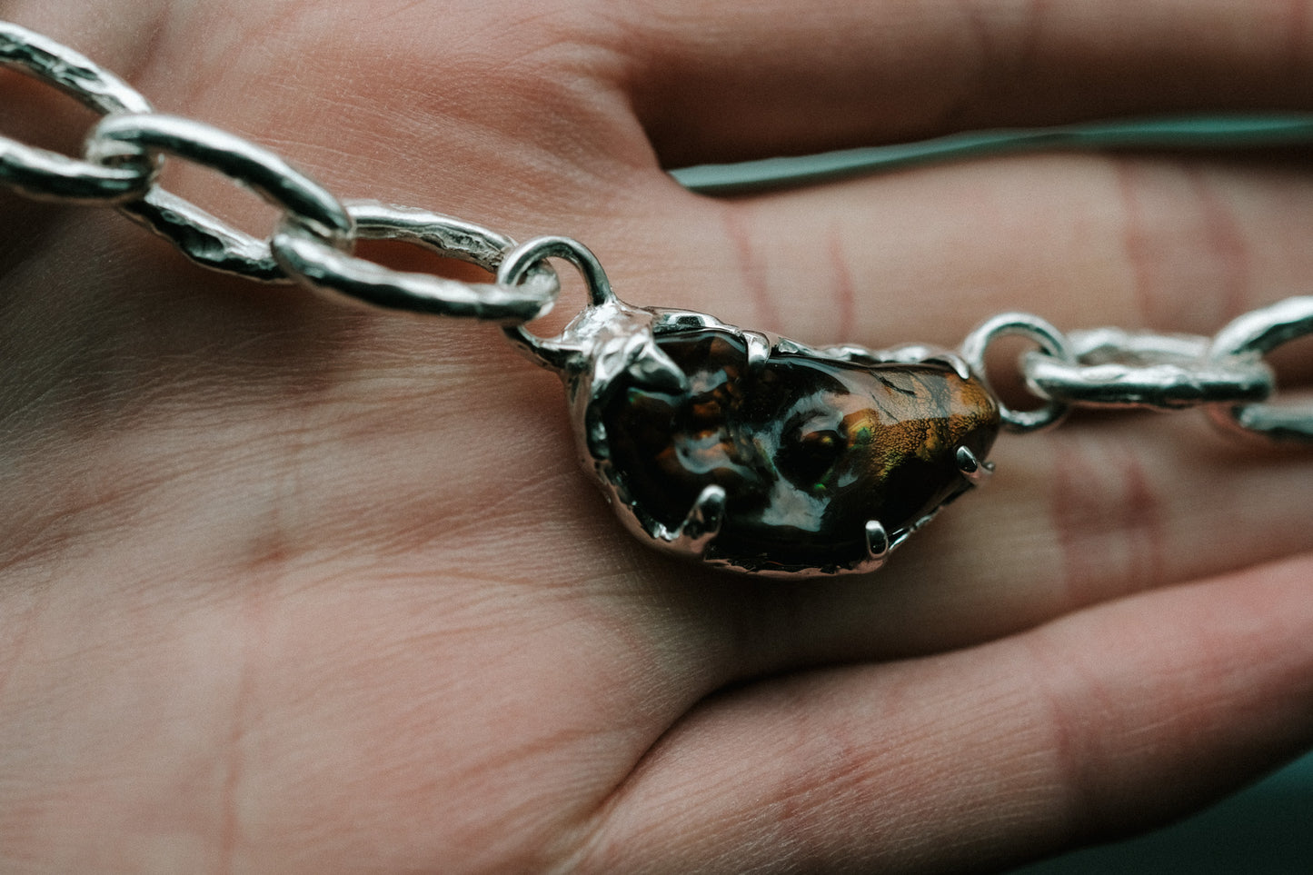 Fire Agate Chain