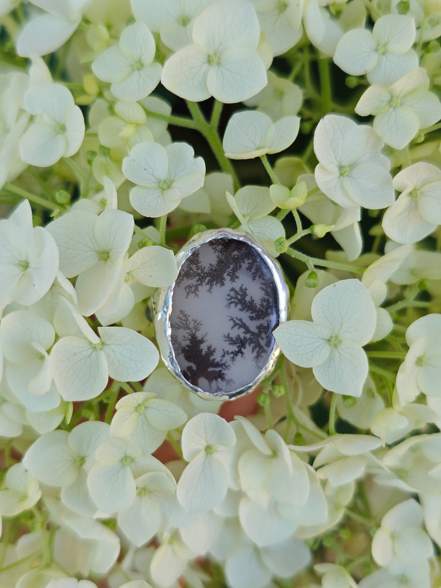 Dendritic Agate Ring