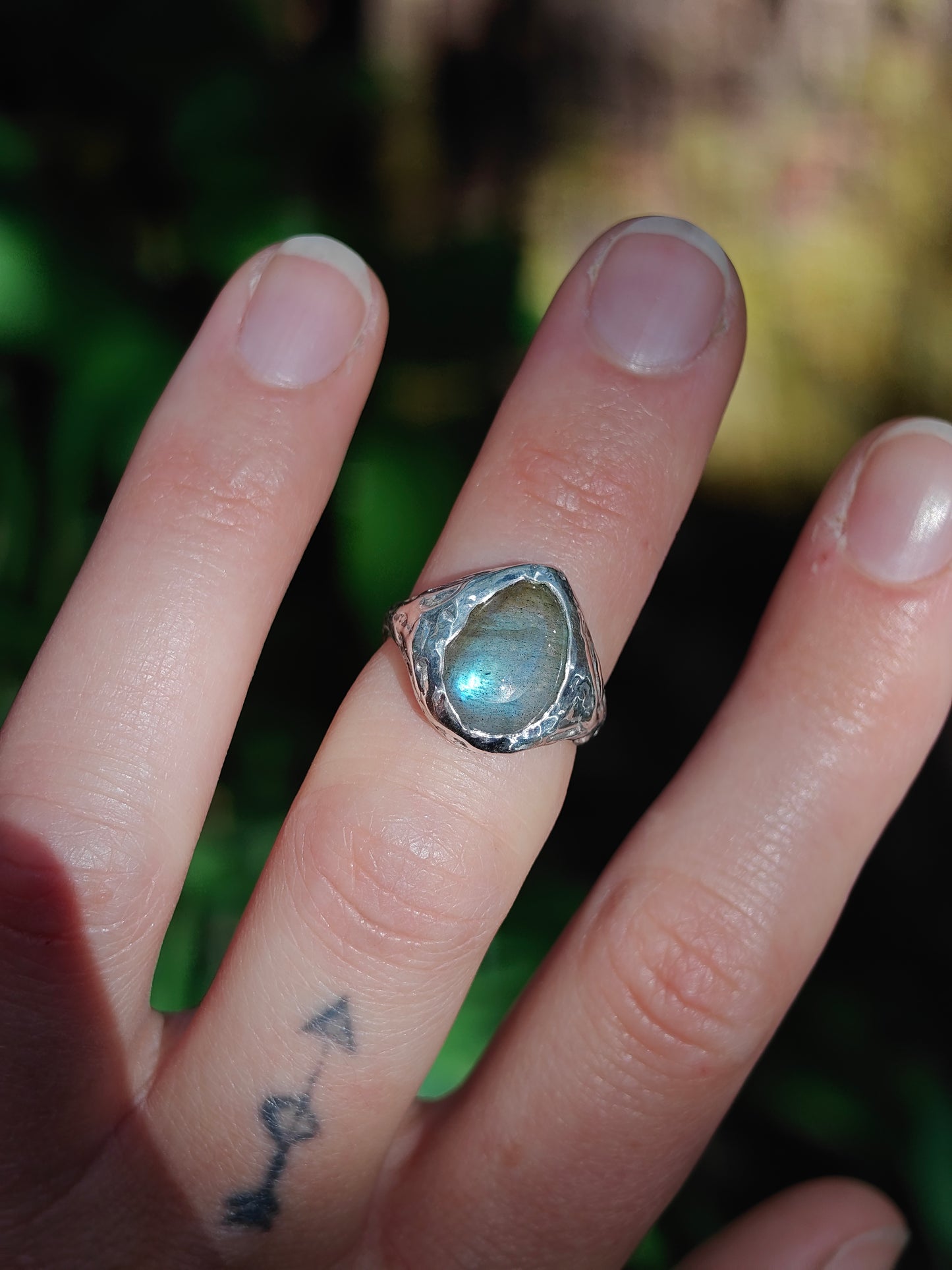 Labradorite Big Ring