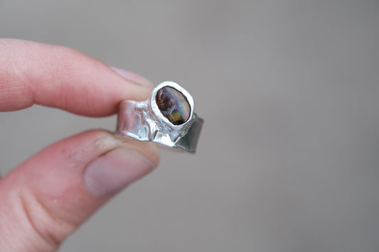 Fire Agate Ring 08