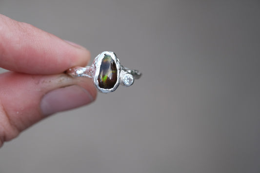 Fire Agate Ring 06