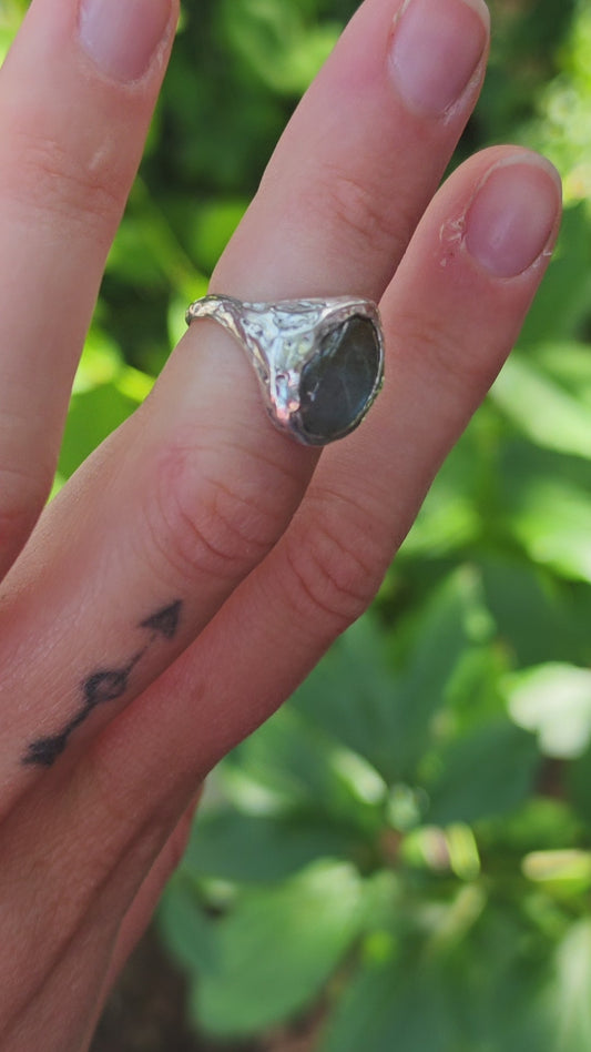 Labradorite Big Ring
