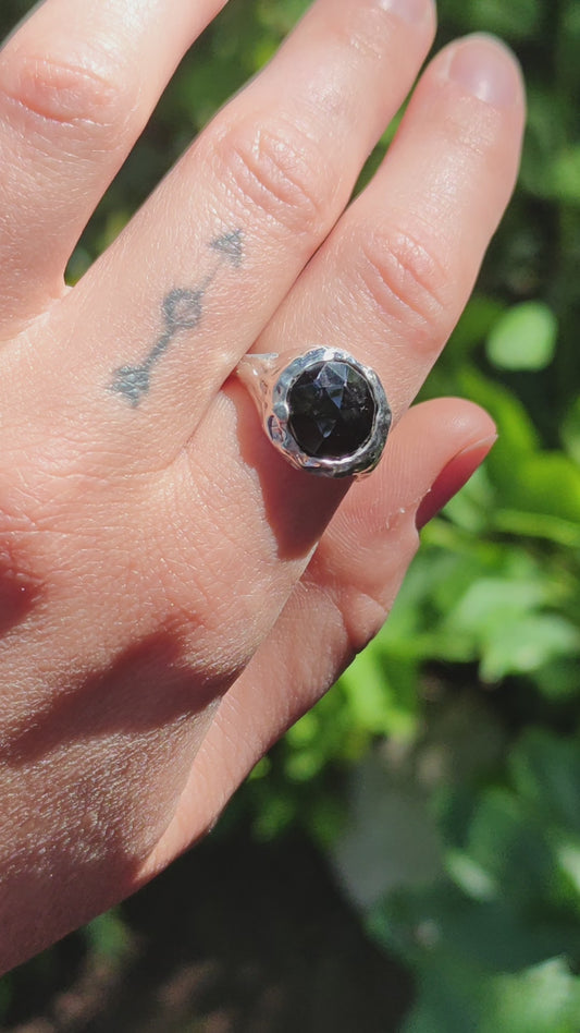 Black Spinel Ring