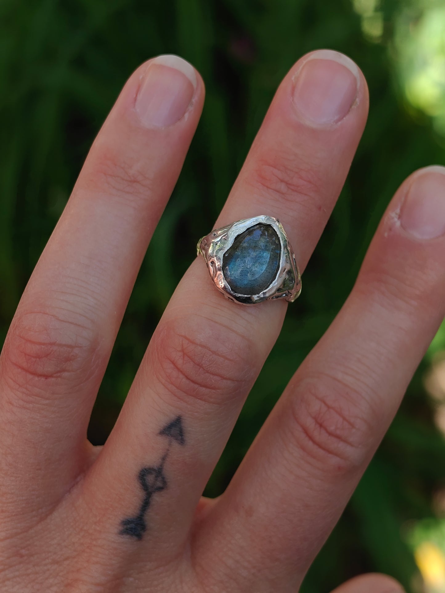 Labradorite Big Ring