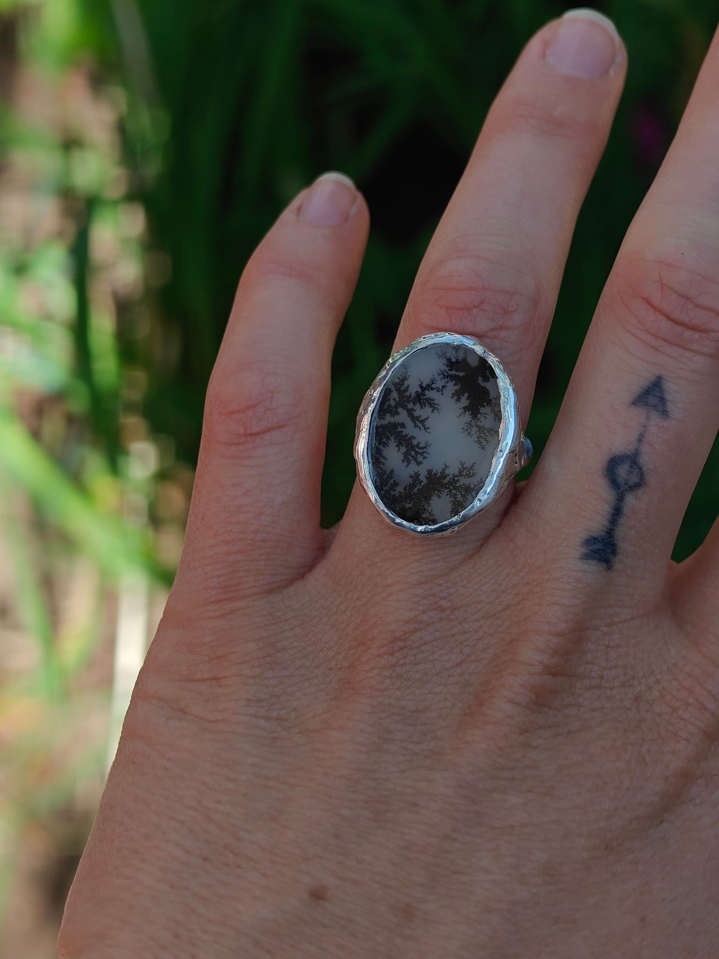 Dendritic Agate Ring