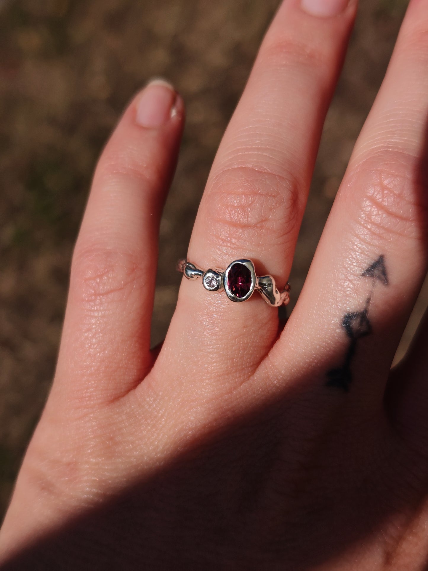 Rhodolite Garnet Ring