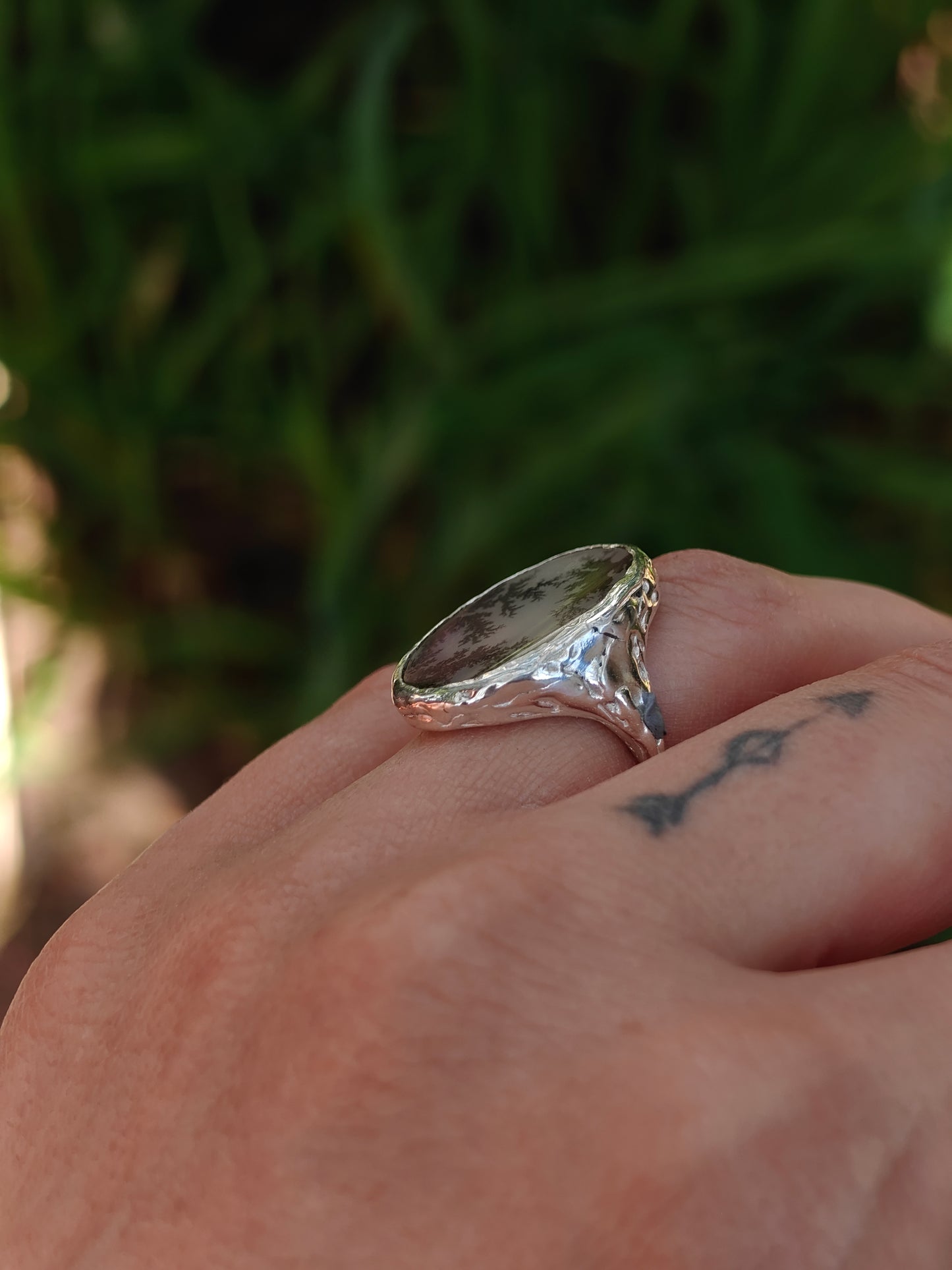 Dendritic Agate Ring